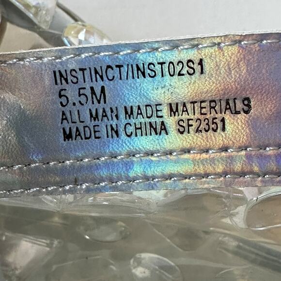 Steve Madden Boots Instinct Clear Rhinestone Ankle Boot Women's Size 5.5 - Picture 5 of 11